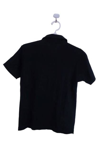 【美品】adidas(アディダス) ポロシャツ 黒 レディース L ゴルフ用品 2406-0022 中古