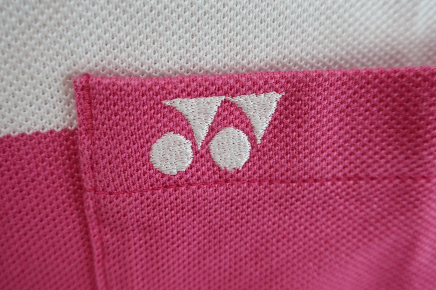 YONEX(ヨネックス) ポロシャツ ピンク白ボーダー レディース S ゴルフ用品 2406-0027 中古