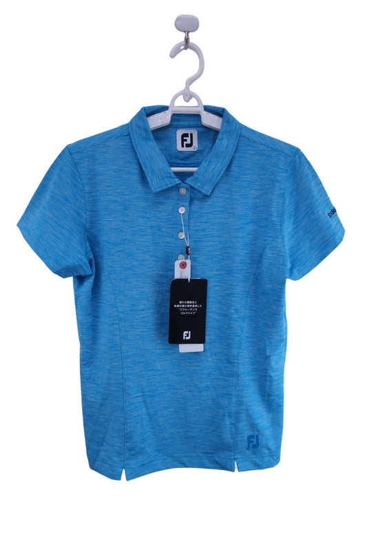 【未使用品】FOOTJOY(フットジョイ) ポロシャツ 水色 レディース L ゴルフ用品 2406-0222 新品