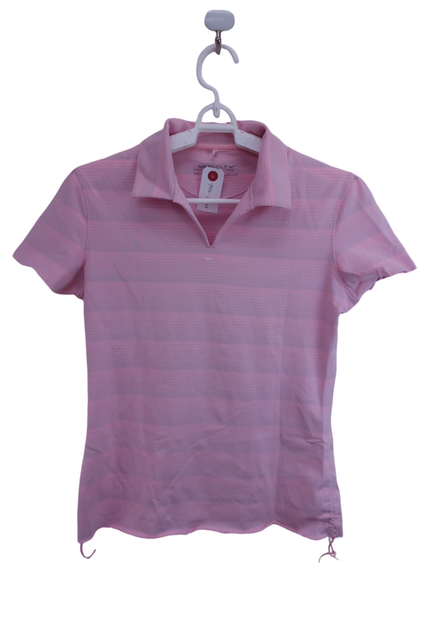 【美品】NIKE GOLF ポロシャツ ピンク レディース M ゴルフ用品 2406-0233 中古