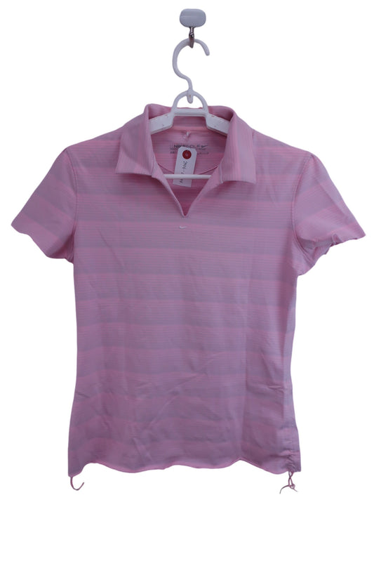 【美品】NIKE GOLF ポロシャツ ピンク レディース M ゴルフ用品 2406-0233 中古
