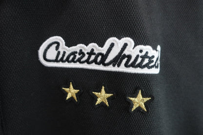 【美品】Cuarto UNITED(クアルトユナイテッド) ポロシャツ 黒 レディース M ゴルフ用品 2406-0247 中古