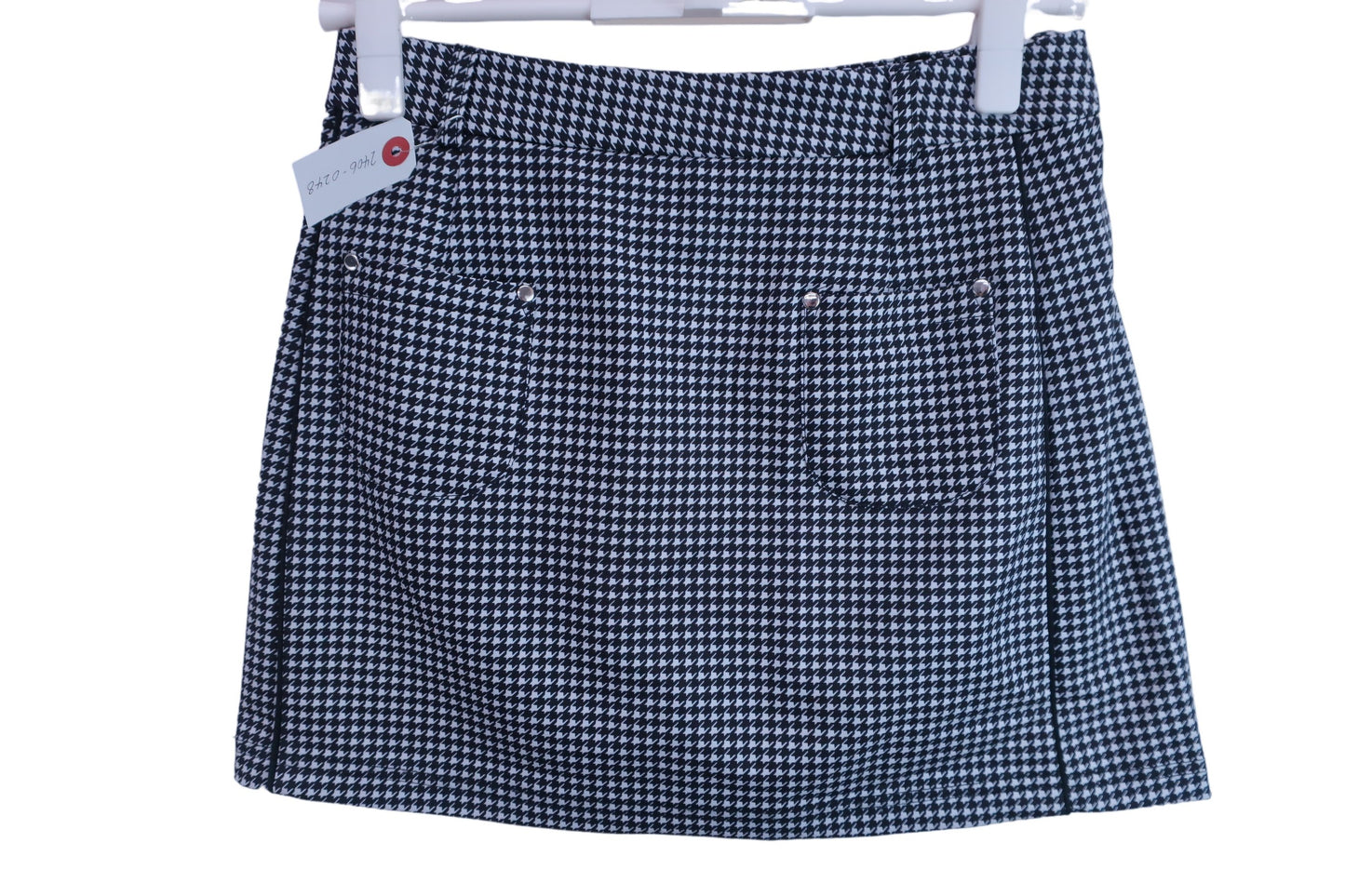 【美品】PGM GOLF スカート 白黒千鳥柄 レディース M ゴルフ用品 2406-0248 中古