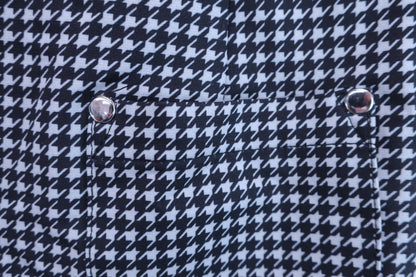 【美品】PGM GOLF スカート 白黒千鳥柄 レディース M ゴルフ用品 2406-0248 中古