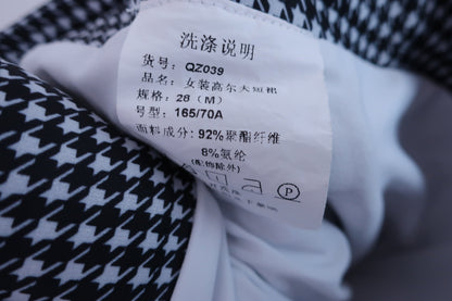 【美品】PGM GOLF スカート 白黒千鳥柄 レディース M ゴルフ用品 2406-0248 中古