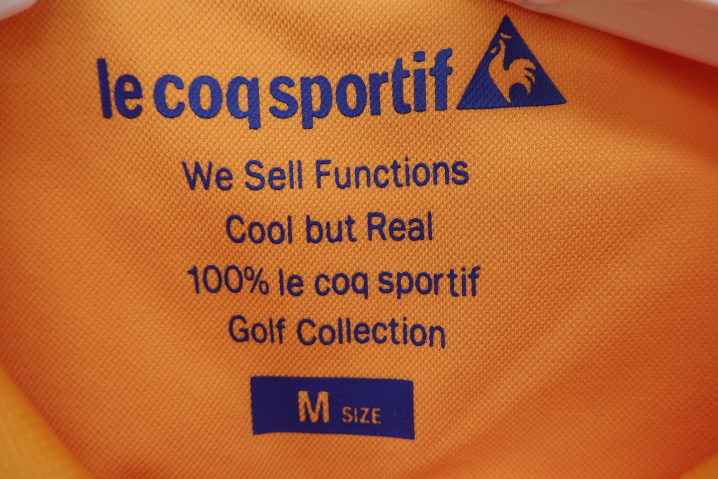 【超美品】le coq sportif(ルコックスポルティフ) ポロシャツ オレンジ レディース M ゴルフ用品 2406-0295 中古