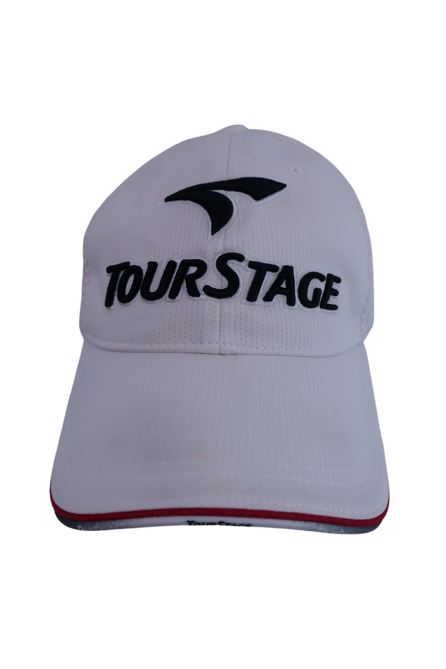 TOURSTAGE(ツアーステージ) キャップ 白赤ライン メンズ L(57~60cm) A