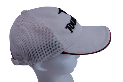 TOURSTAGE(ツアーステージ) キャップ 白赤ライン メンズ L(57~60cm) A