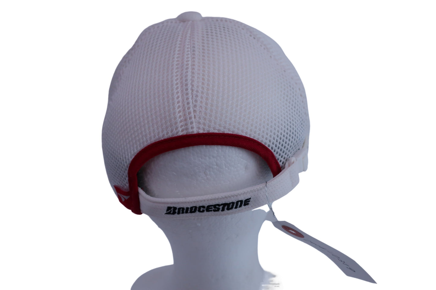 TOURSTAGE(ツアーステージ) キャップ 白赤ライン メンズ L(57~60cm) A