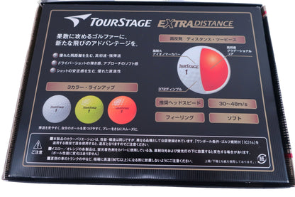 TOURSTAGE(ツアーステージ) ゴルフボール 白 2ダース EXTRA DISTANCE N