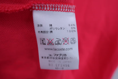 LACOSTE(ラコステ) ポロシャツワンピース 朱色 レディース 38 ゴルフ用品 2406-0346 中古