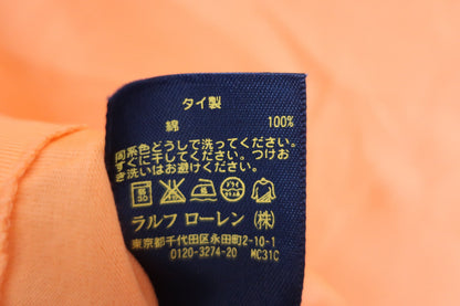 【美品】POLO GOLF RALPH LAUREN(ラルフローレン) ポロシャツ オレンジ レディース M ゴルフ用品 2406-0348 中古