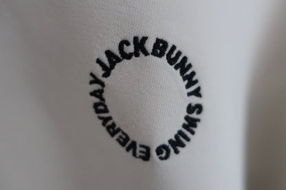 Jack Bunny(ジャックバニー) スウェット切替長袖パーカー アイボリー×ブラック レディース 0 263-2262950 B