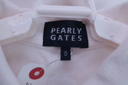 PEARLY GATES(パーリーゲイツ) ポロシャツ 白 レディース 0 055-7160610 B