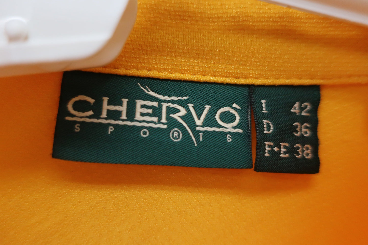 【美品】CHERVO SPORTS(シェルボスポーツ) ポロシャツ 黄橙 レディース 42 ゴルフ用品 2406-0557 中古