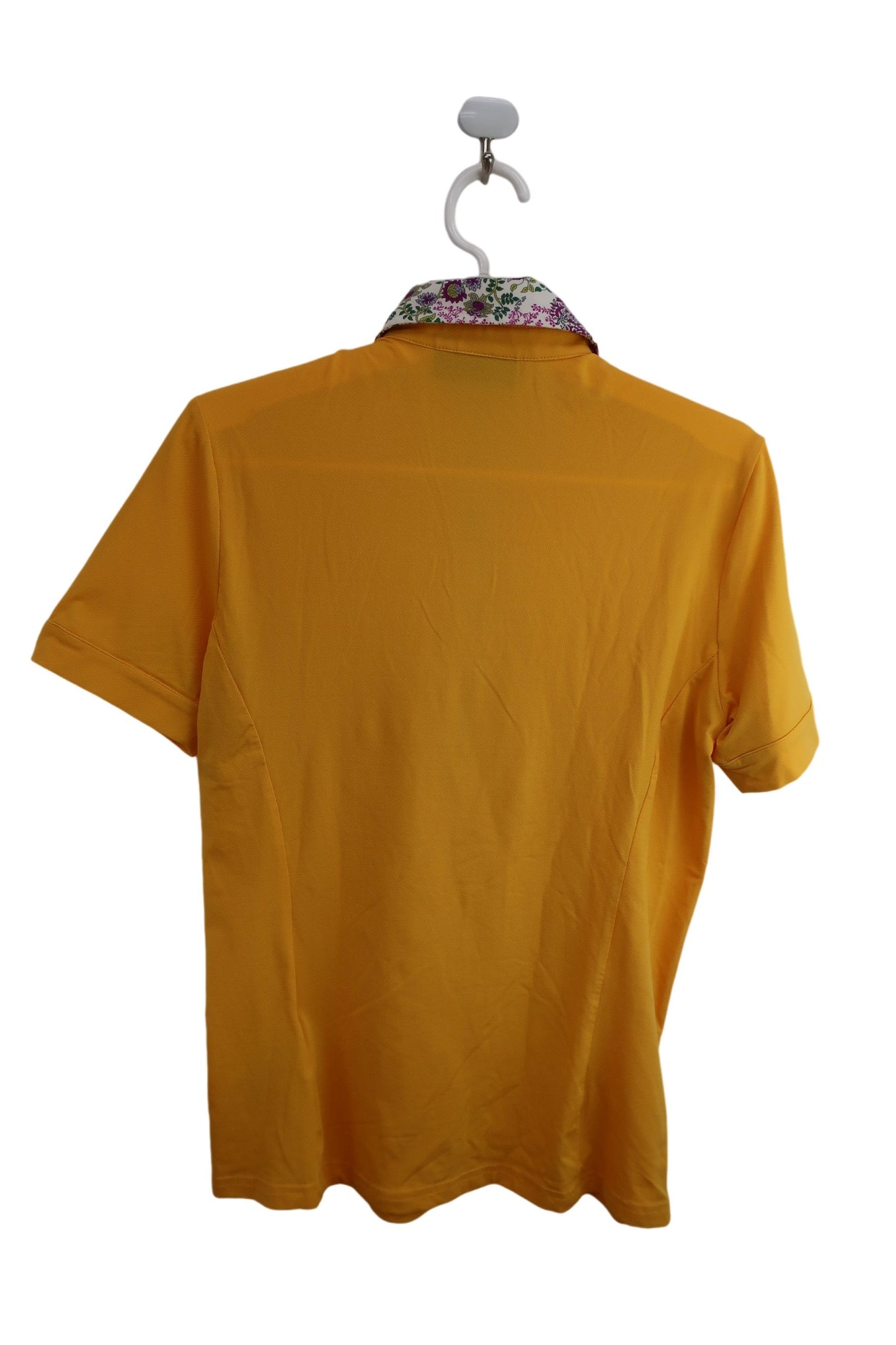 【美品】CHERVO SPORTS(シェルボスポーツ) ポロシャツ 黄橙 レディース 42 ゴルフ用品 2406-0557 中古