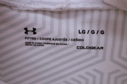 【美品】UNDER ARMOUR(アンダーアーマー) ハイネックシャツ 白 レディース LG ゴルフ用品 2406-0558 中古