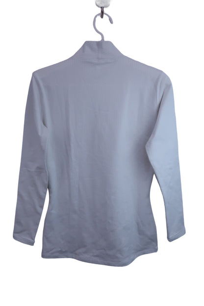 【美品】UNDER ARMOUR(アンダーアーマー) ハイネックシャツ 白 レディース LG ゴルフ用品 2406-0558 中古