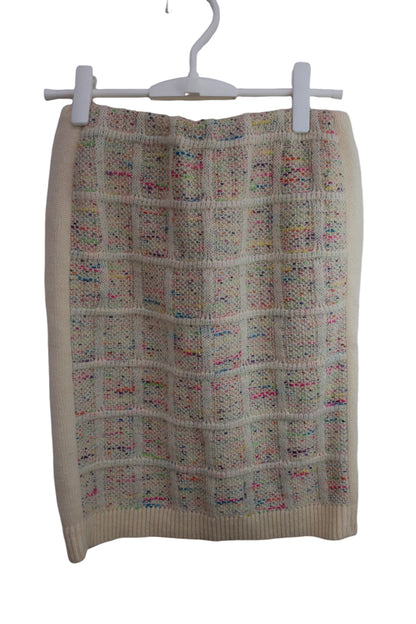 【美品】SHIPS(シップス) ニットスカート アイボリー レディース ゴルフ用品 2406-0559 中古