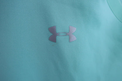 【美品】UNDER ARMOUR(アンダーアーマー) ハイネックシャツ エメラルドグリーン レディース LG ゴルフ用品 2406-0561 中古