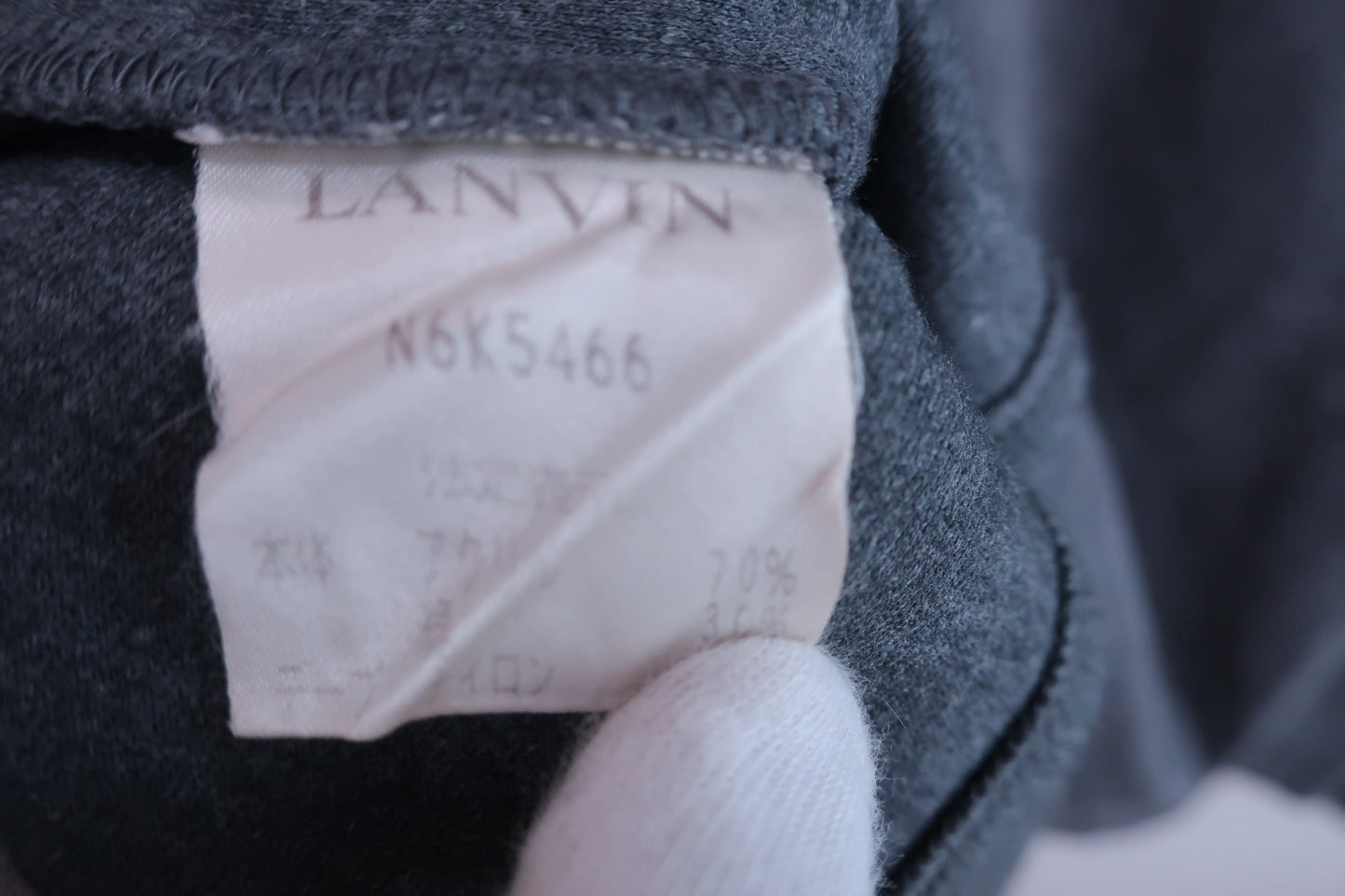 LANVIN SPORT(ランバンスポーツ) ハーフジップシャツ グレー レディース 40 B