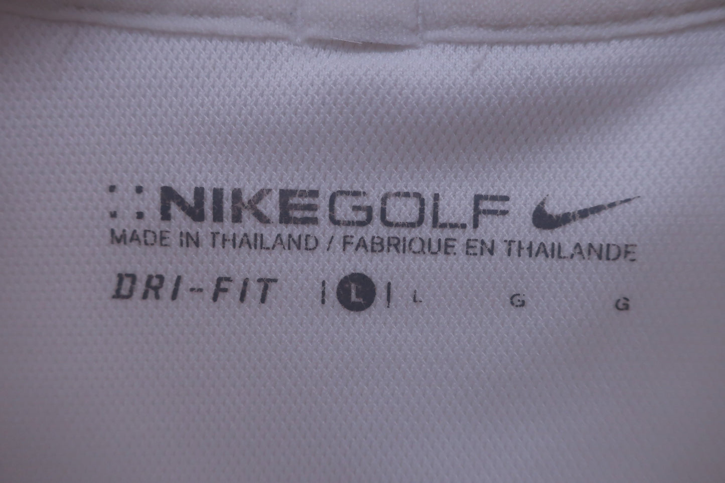 NIKE GOLF(ナイキゴルフ) ポロシャツ 白 メンズ L B