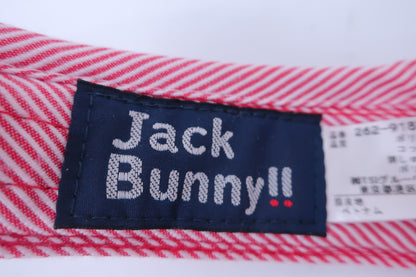 Jack Bunny(ジャックバニー) サンバイザー 赤ストライプハート レディース FR 262-9187203 A