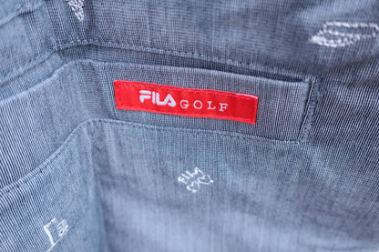 【美品】FILA GOLF(フィラゴルフ) シャツワンピース グレー レディース M ゴルフ用品 2407-0138 中古