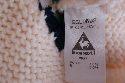 le coq sportif(ルコックスポルティフ) ニットキャップ 白 レディース F QGL0592 A