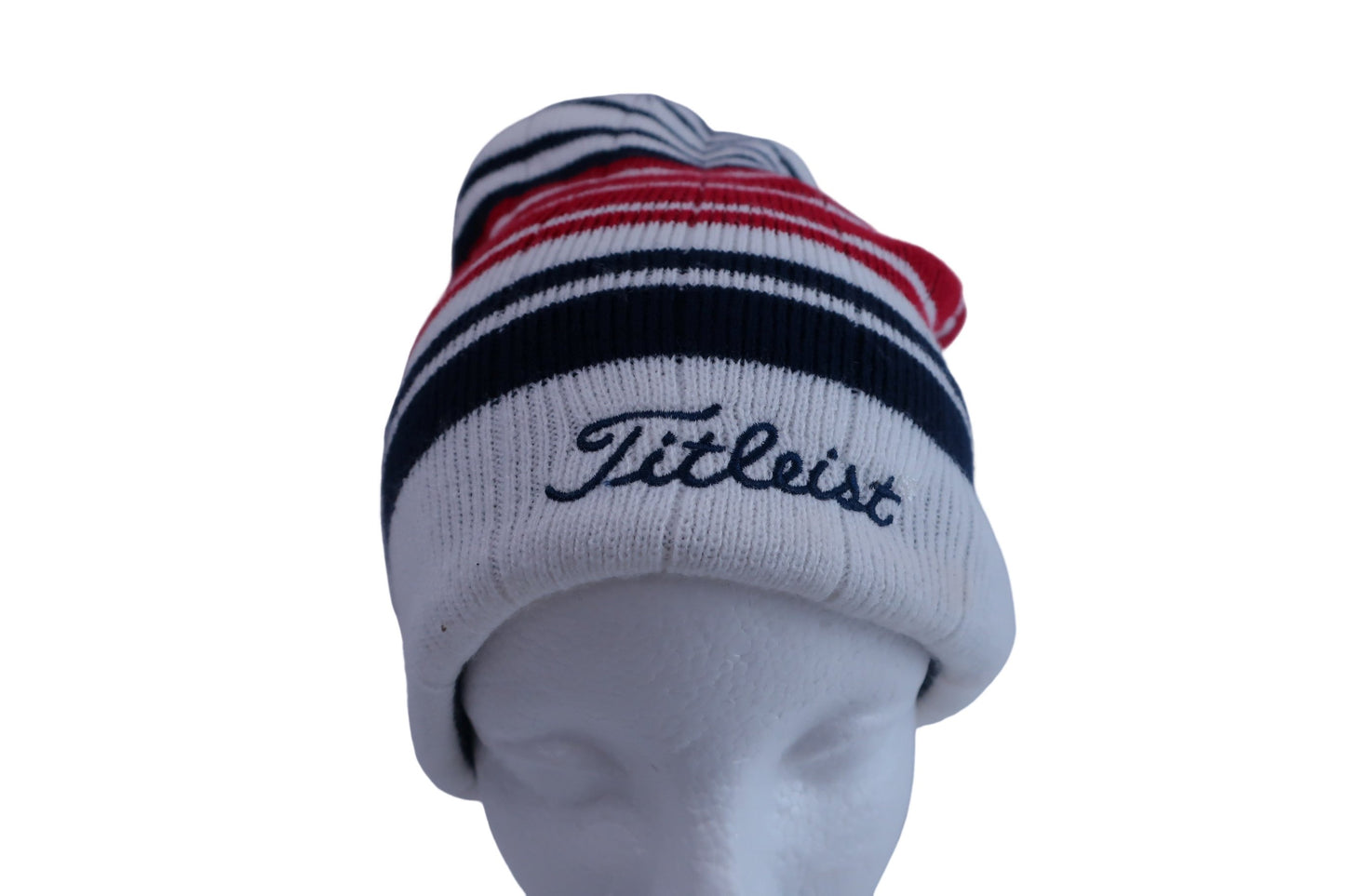 Titleist(タイトリスト) ニット帽 白紺赤 レディース 57~59cm B