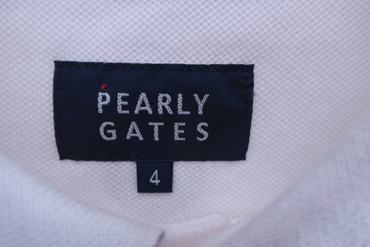 PEARLY GATES(パーリーゲイツ) ポロシャツ 白 メンズ 4 053-2260901 B