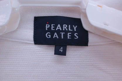 PEARLY GATES(パーリーゲイツ) ポロシャツ 白 メンズ 4 053-9160361 B