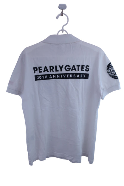 PEARLY GATES(パーリーゲイツ) ポロシャツ 白 メンズ 4 053-9160361 B