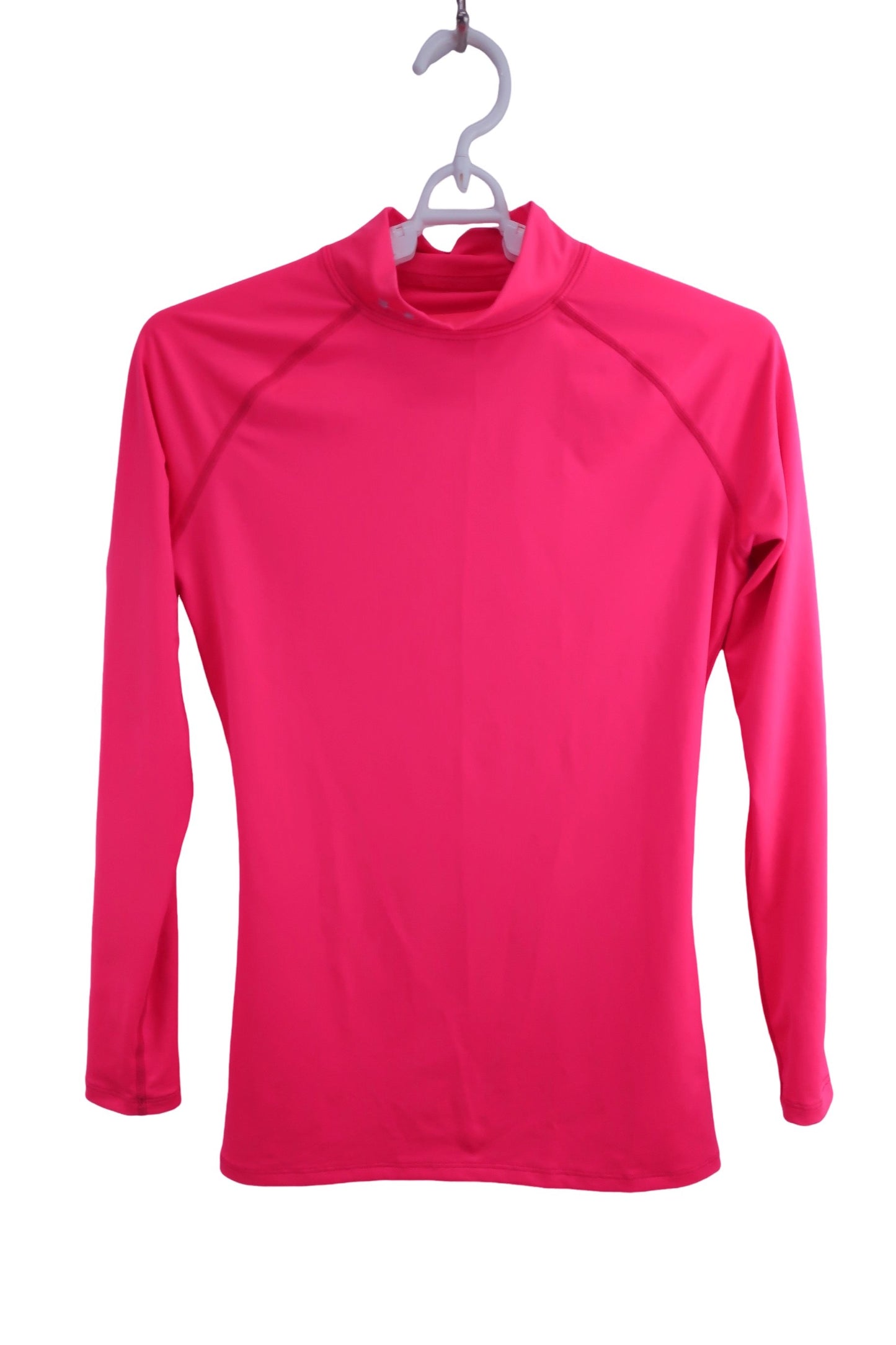 【美品】UNDER ARMOUR(アンダーアーマー) ハイネックシャツ ピンク レディース MD ゴルフ用品 2407-0339 中古