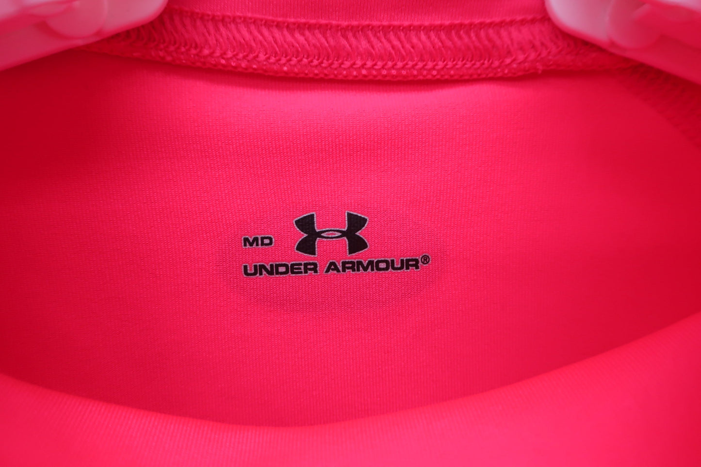 【美品】UNDER ARMOUR(アンダーアーマー) ハイネックシャツ ピンク レディース MD ゴルフ用品 2407-0339 中古