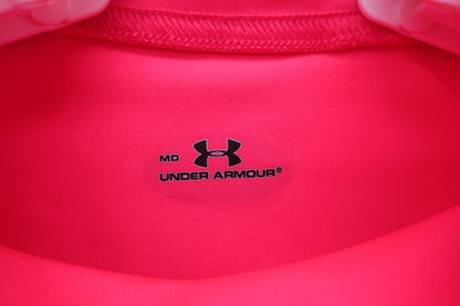 【美品】UNDER ARMOUR(アンダーアーマー) ハイネックシャツ ピンク レディース MD ゴルフ用品 2407-0339 中古