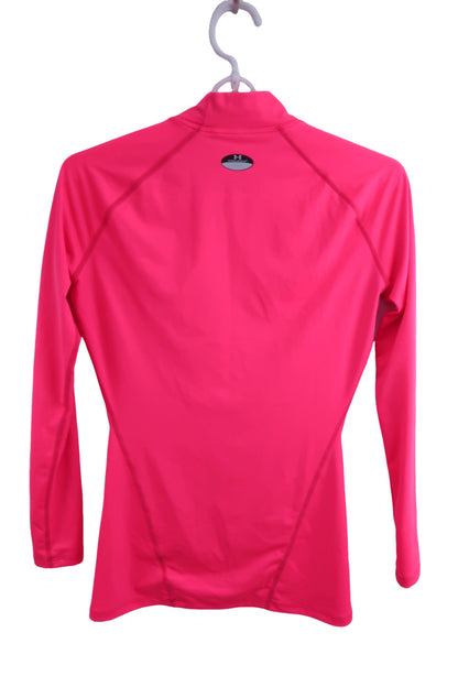 【美品】UNDER ARMOUR(アンダーアーマー) ハイネックシャツ ピンク レディース MD ゴルフ用品 2407-0339 中古