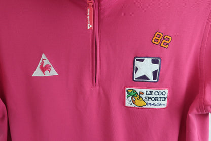 le coq sportif(ルコックスポルティフ) ハーフジップシャツ ピンク レディース L B