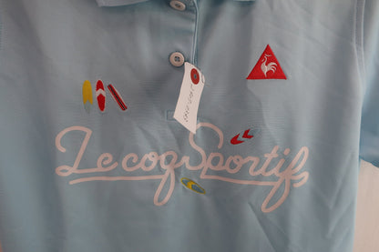 le coq sportif(ルコックスポルティフ) ポロシャツ 水色 レディース L A