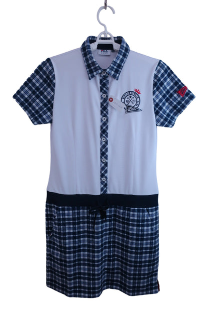 【美品】FILA GOLF(フィラゴルフ) ワンピース 白 レディース M ゴルフ用品 2407-0434 中古