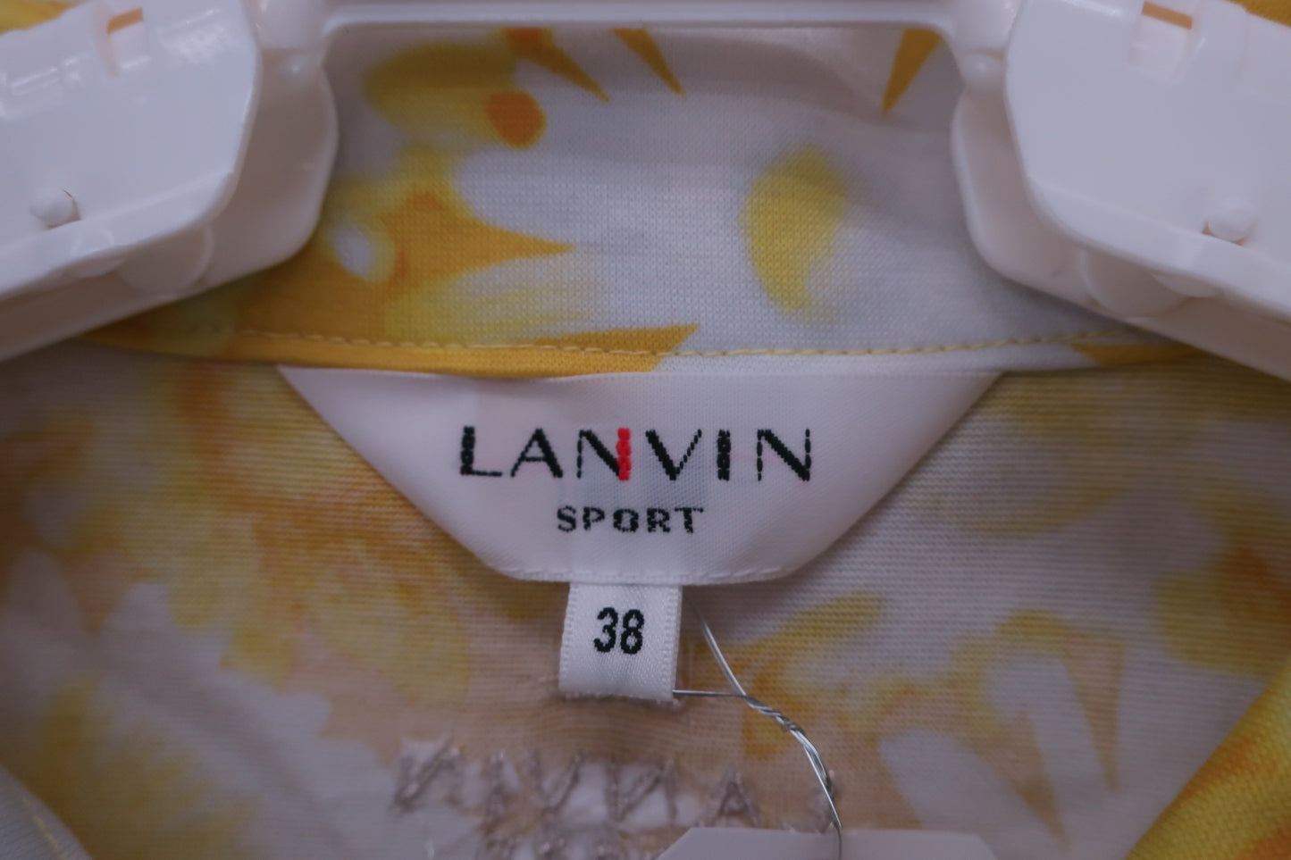 【美品】LANVIN SPORT(ランバンスポーツ) ポロシャツ ひまわり柄 レディース 38 ゴルフ用品 2407-0468 中古