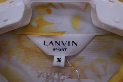 【美品】LANVIN SPORT(ランバンスポーツ) ポロシャツ ひまわり柄 レディース 38 ゴルフ用品 2407-0468 中古