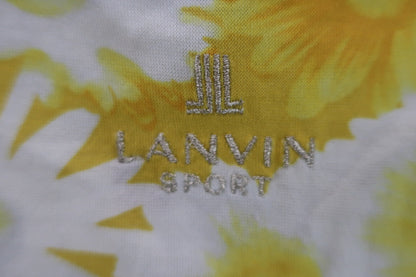 【美品】LANVIN SPORT(ランバンスポーツ) ポロシャツ ひまわり柄 レディース 38 ゴルフ用品 2407-0468 中古
