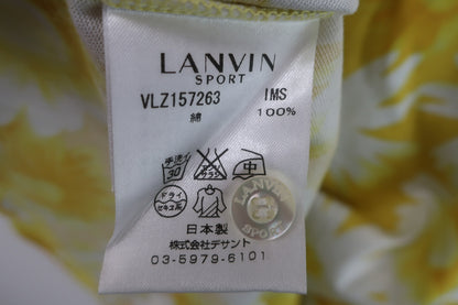 【美品】LANVIN SPORT(ランバンスポーツ) ポロシャツ ひまわり柄 レディース 38 ゴルフ用品 2407-0468 中古