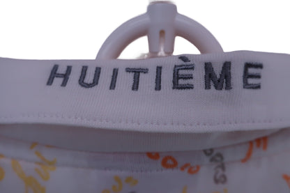 【美品】HUITIEME ポロシャツ 白 レディース L ゴルフ用品 2407-0471 中古