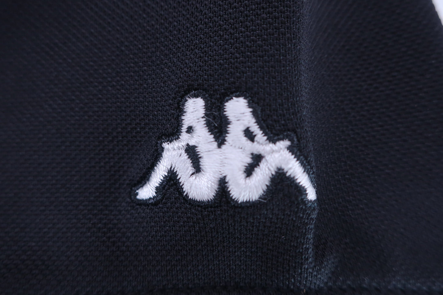 【美品】Kappa(カッパ) ポロシャツ 黒 レディース M ゴルフ用品 2407-0501 中古
