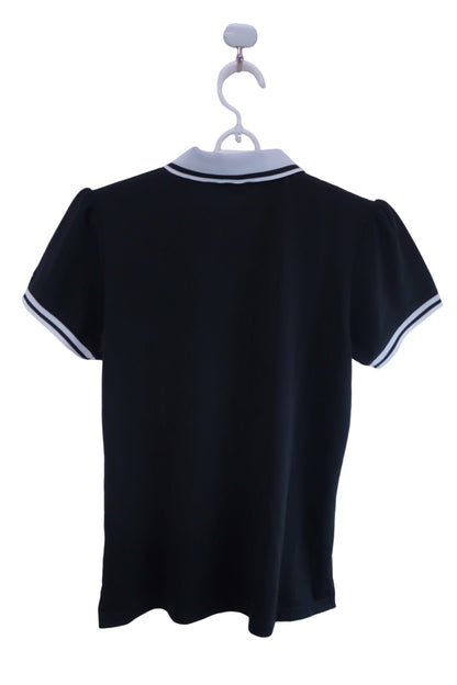 【美品】Kappa(カッパ) ポロシャツ 黒 レディース M ゴルフ用品 2407-0501 中古