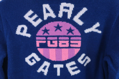 PEARLY GATES(パーリーゲイツ) ハーフジップセーター 青 レディース 1 055-174016 A