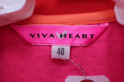 VIVA HEART(ビバハート) ポロシャツ 白ピンク レディース 40 ゴルフ用品 2407-0647 中古