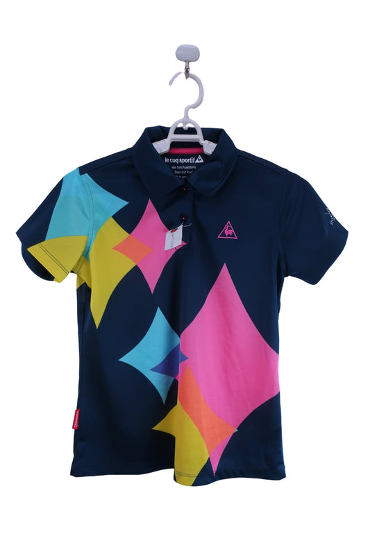 le coq sportif(ルコックスポルティフ) ポロシャツ ネイビー レディース M B